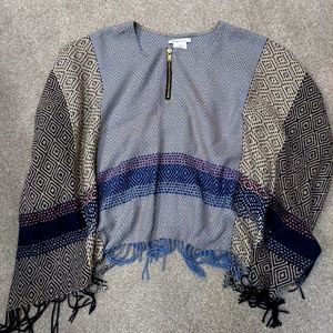 BCBG Poncho Shawl Sweater
